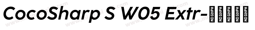CocoSharp S W05 Extr字体转换